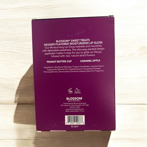 Blossom Sweet Treats Dessert Lip Gloss Set - Peanut Butter Cup & Caramel Apple - Picture 3 of 3